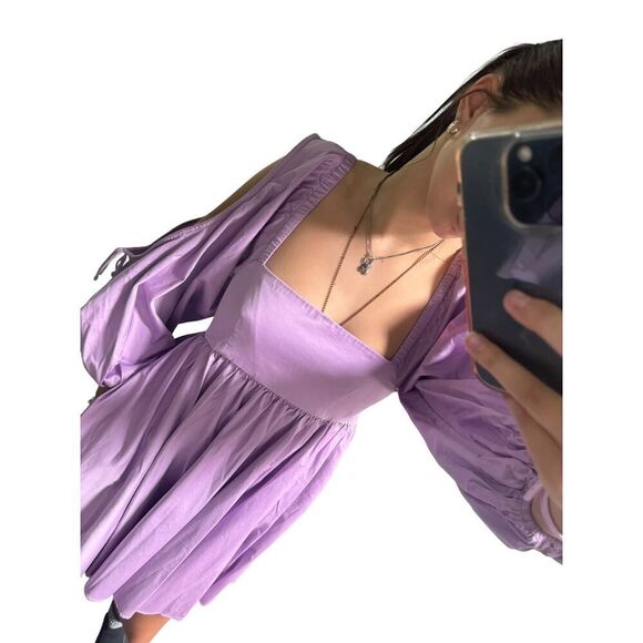 Cynthia Rowley Purple Halle Cold Shoulder Dress - Picture 2 of 4